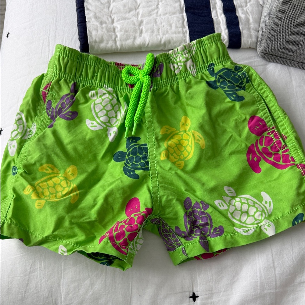 Vilebrequin Turtle Print Kids Swim Shorts